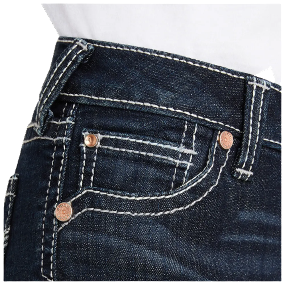 10043205 Ariat Girls' REAL Ryki Wide Leg Trouser Jean - Nightshade