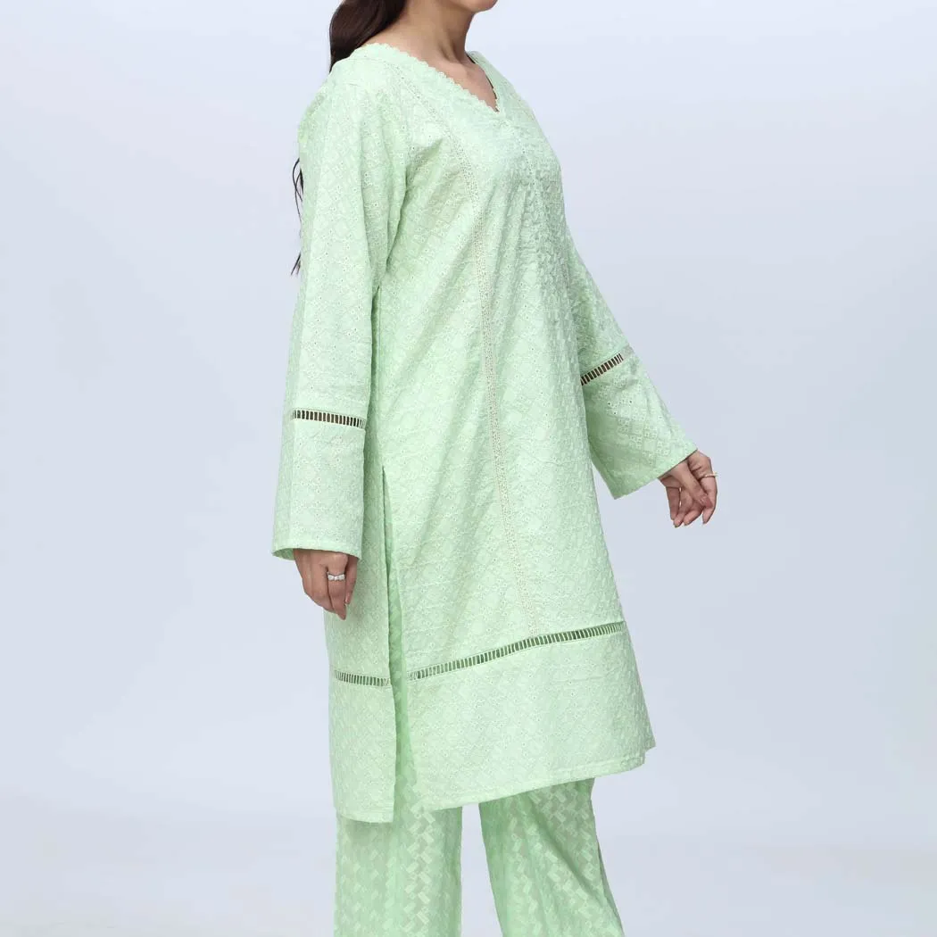 1PC-Embroidered ChikanKari Shirt PS4170