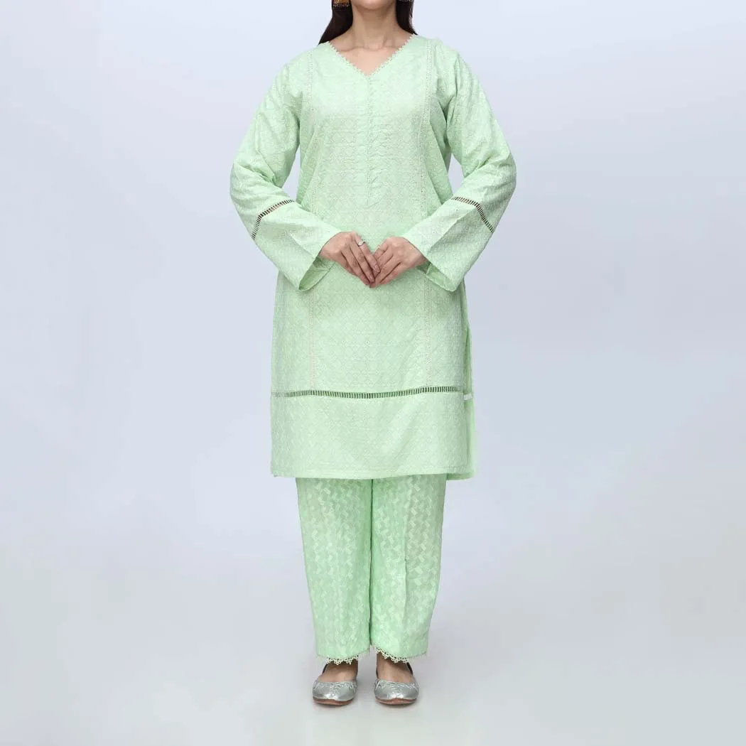 1PC-Embroidered ChikanKari Shirt PS4170