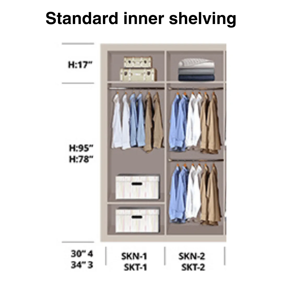 6ftx8ft Sliding Door Wardrobe D10(NW-S4)