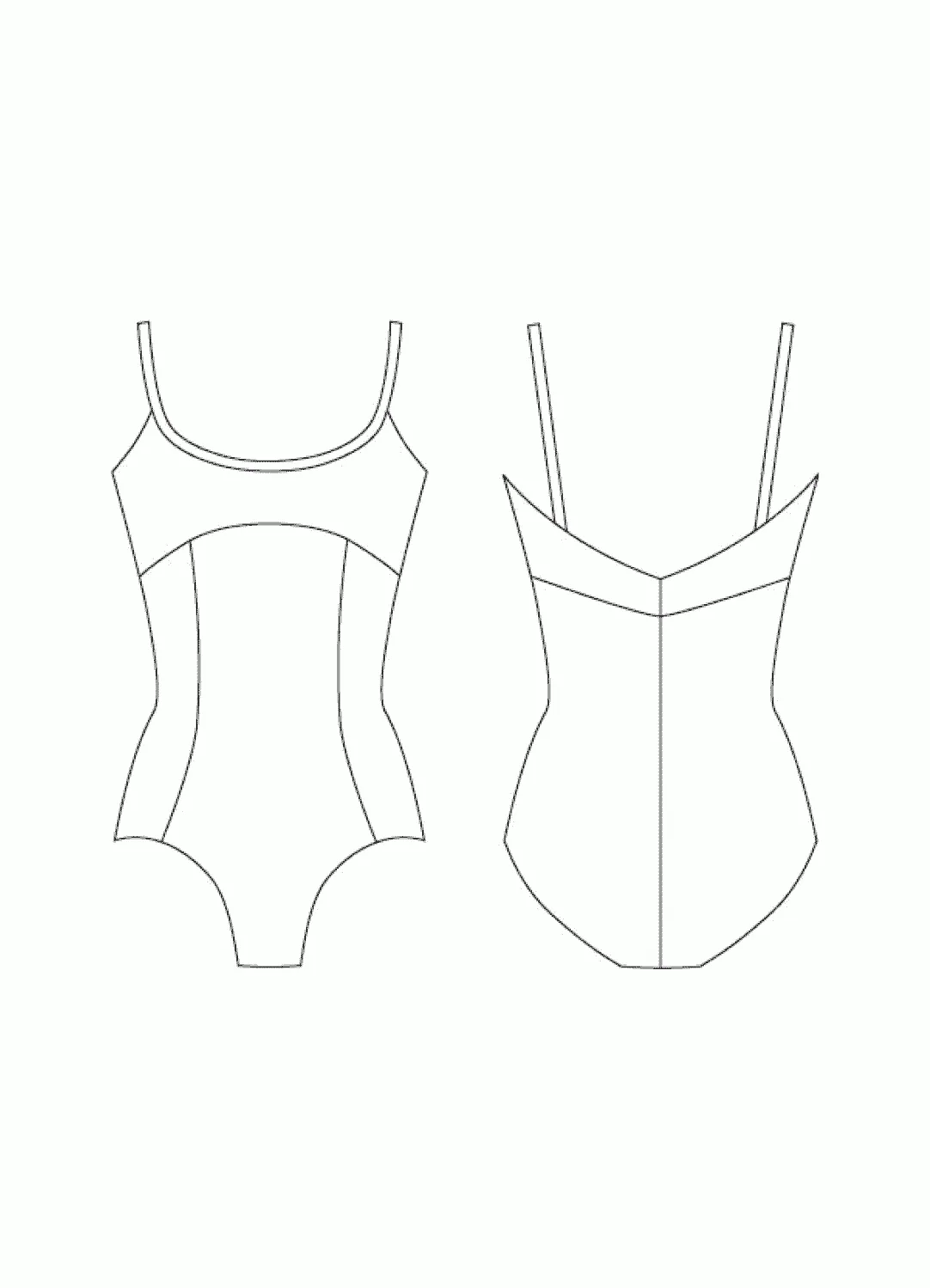 AinslieWear 103V Spaghetti Strap with Velvet Bodice Leotard