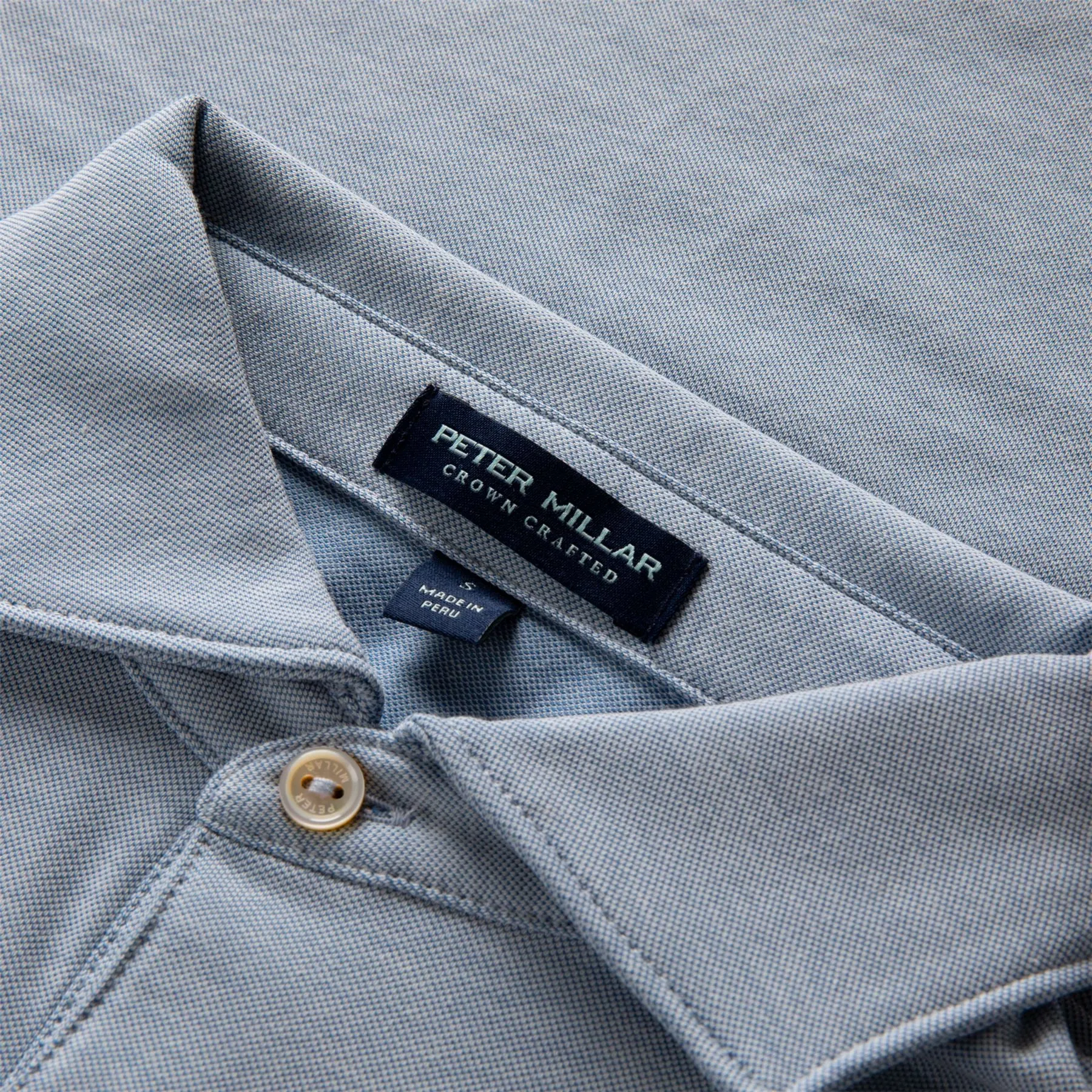 Albatross Cotton Blend Polo Vintage Indigo - AW23