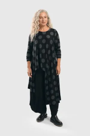 ALEMBIKA TS1427 DOT HI-LO TOP, GREY/BLACK