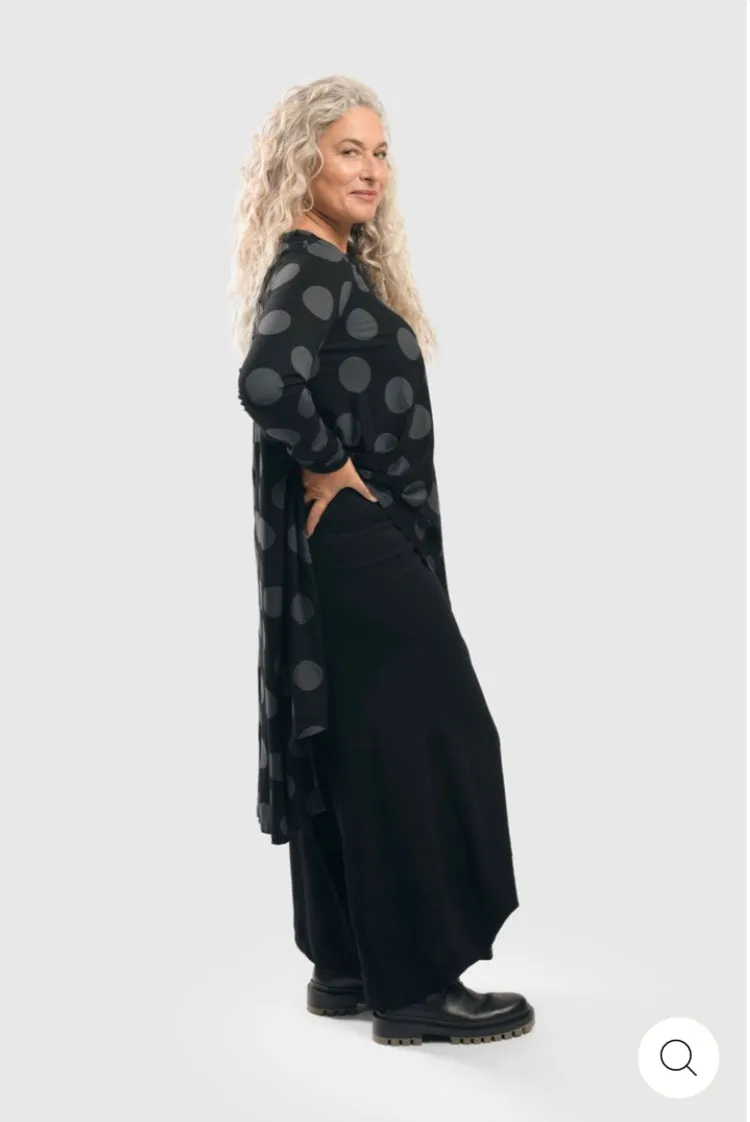 ALEMBIKA TS1427 DOT HI-LO TOP, GREY/BLACK