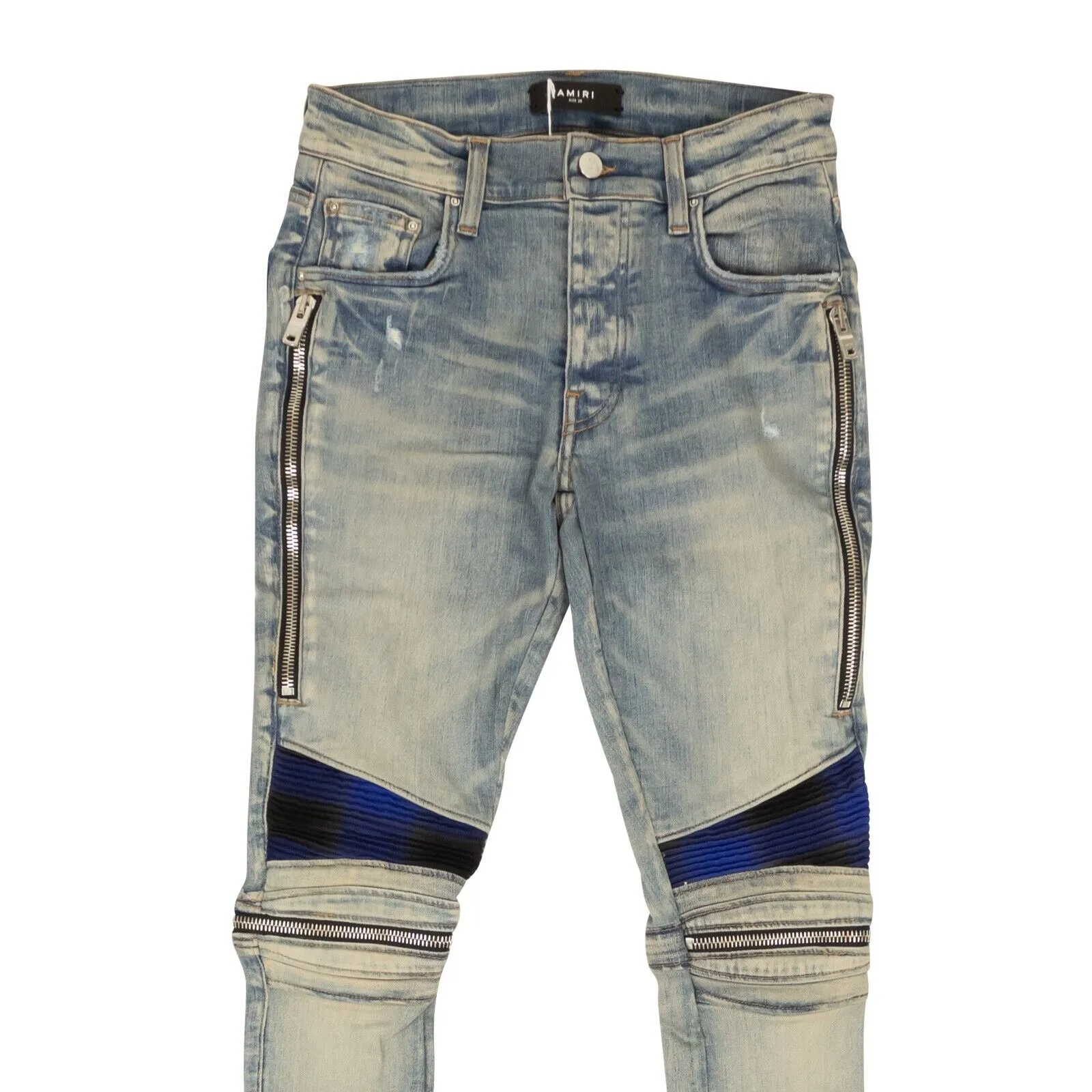 Amiri Clay Indigo Plaid MX2 Jeans