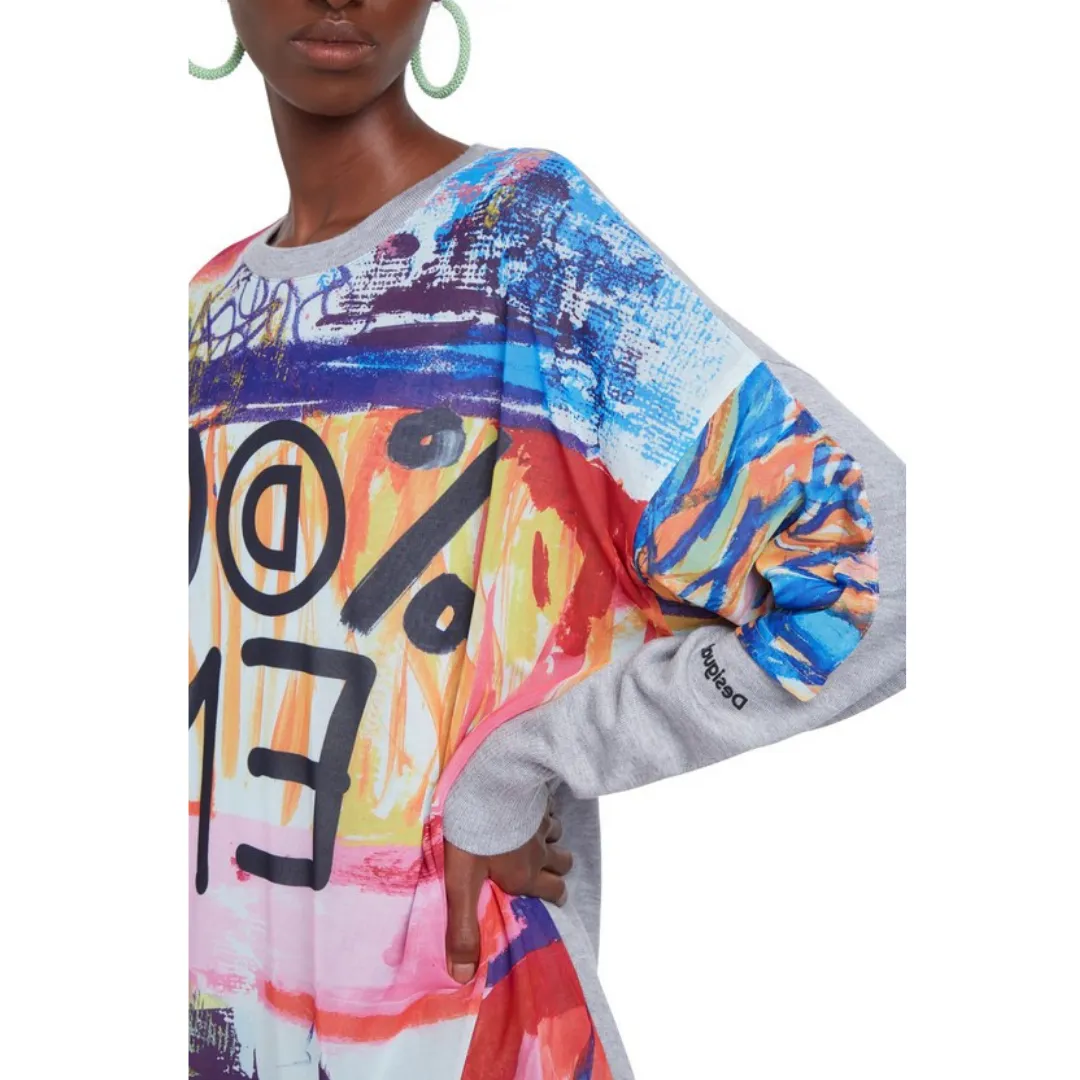 Arty Drop Shoulder Tricot Jumper