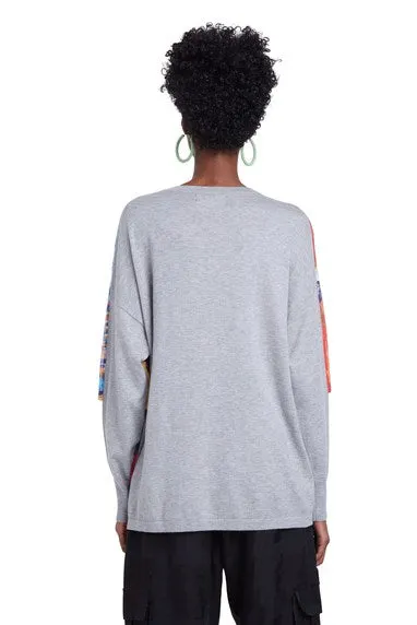 Arty Drop Shoulder Tricot Jumper
