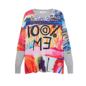 Arty Drop Shoulder Tricot Jumper
