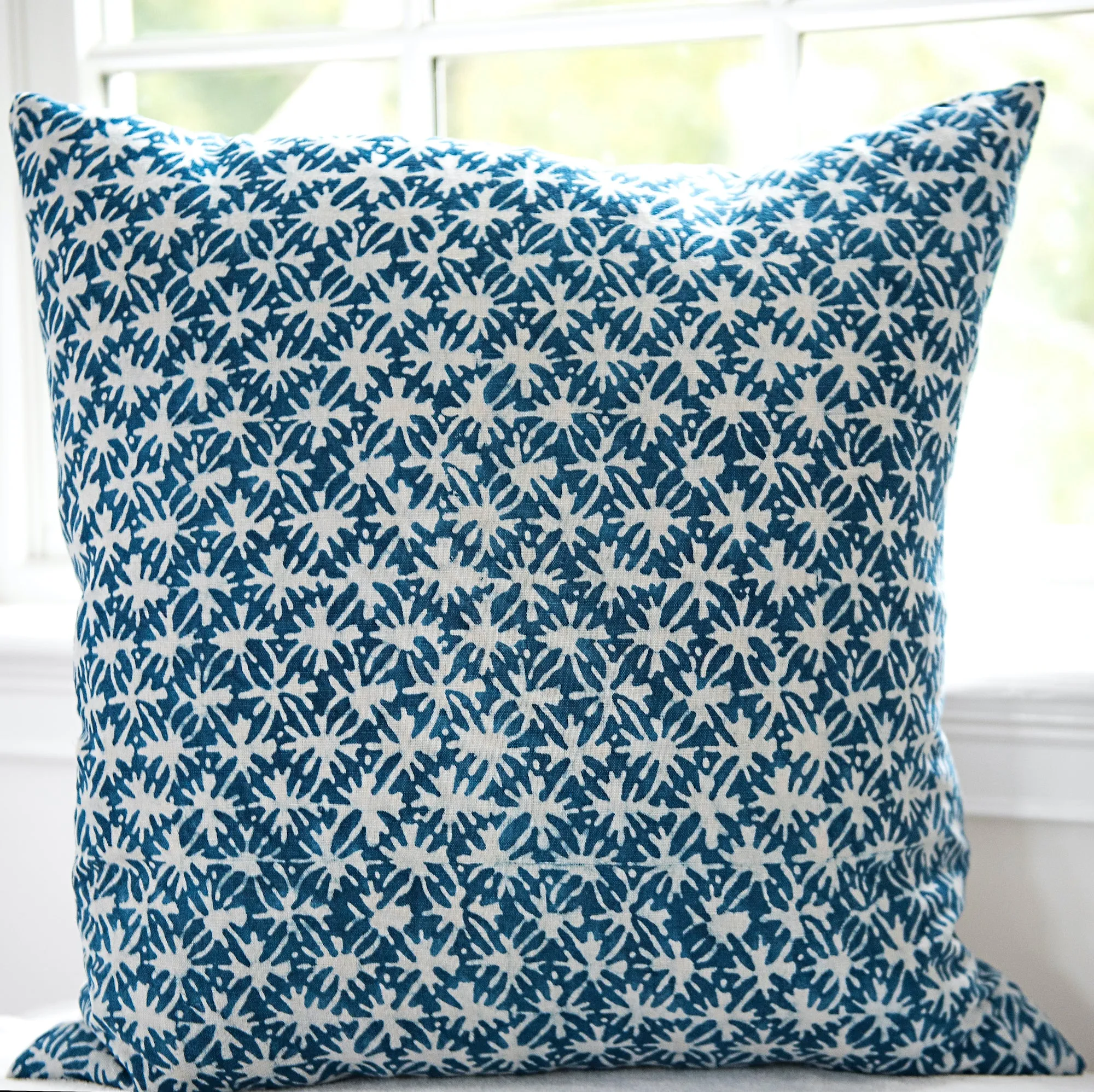 Avani Indigo Block Print Cushion