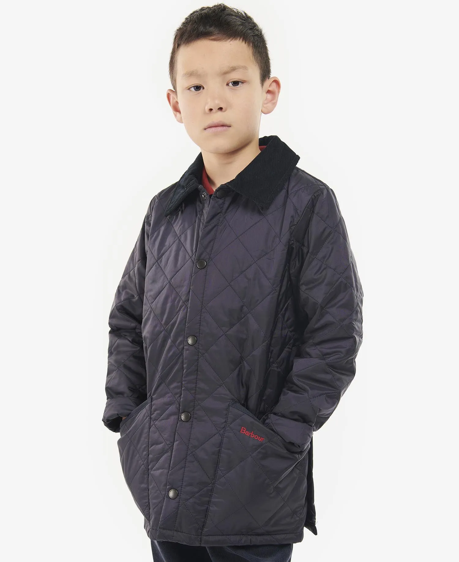 Barbour Boys Liddesdale Quilted Jacket Navy CQU0047 NY95