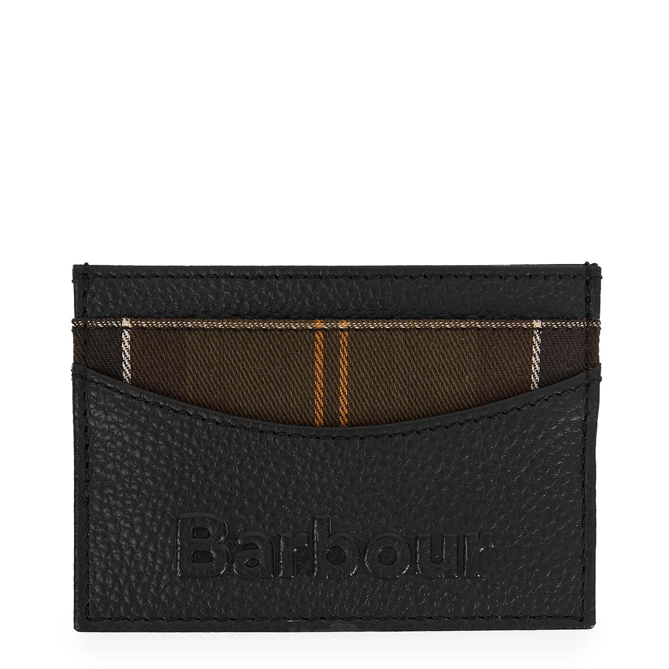 Barbour Debossed Logo Card Holder Classic Black