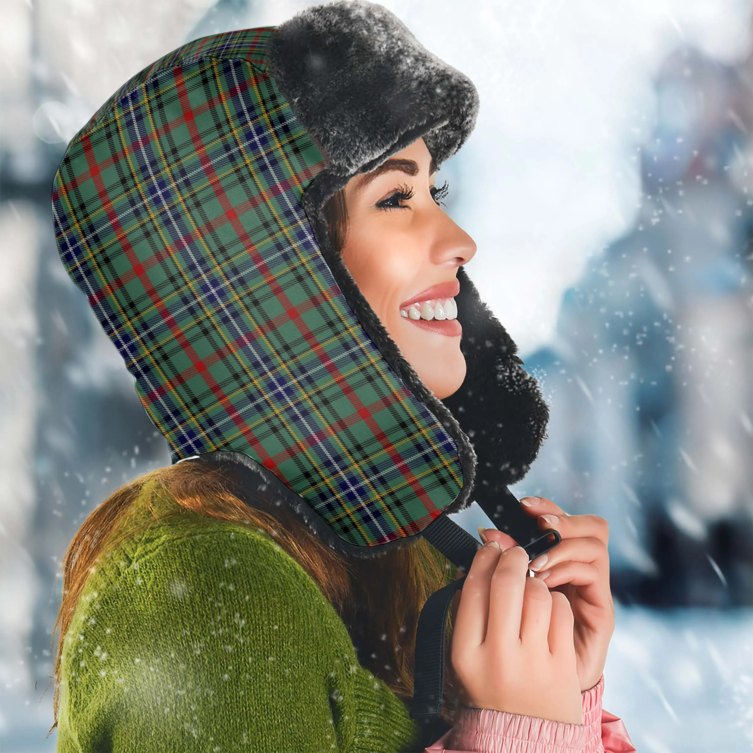 Bisset Tartan Winter Trapper Hat