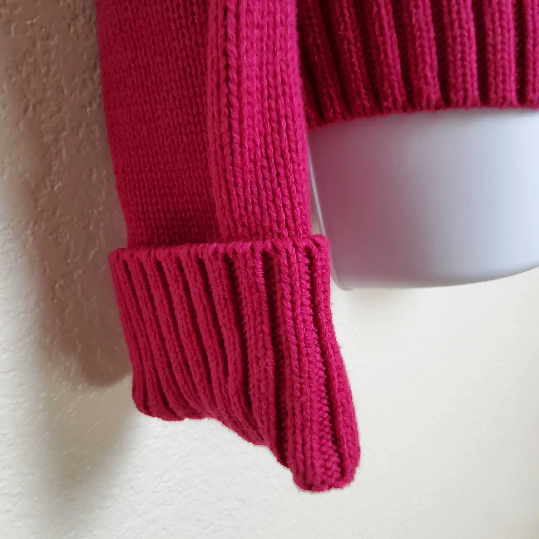 Calvin Klein Jeans Pink Turtleneck Sweater, Women's Extra Large