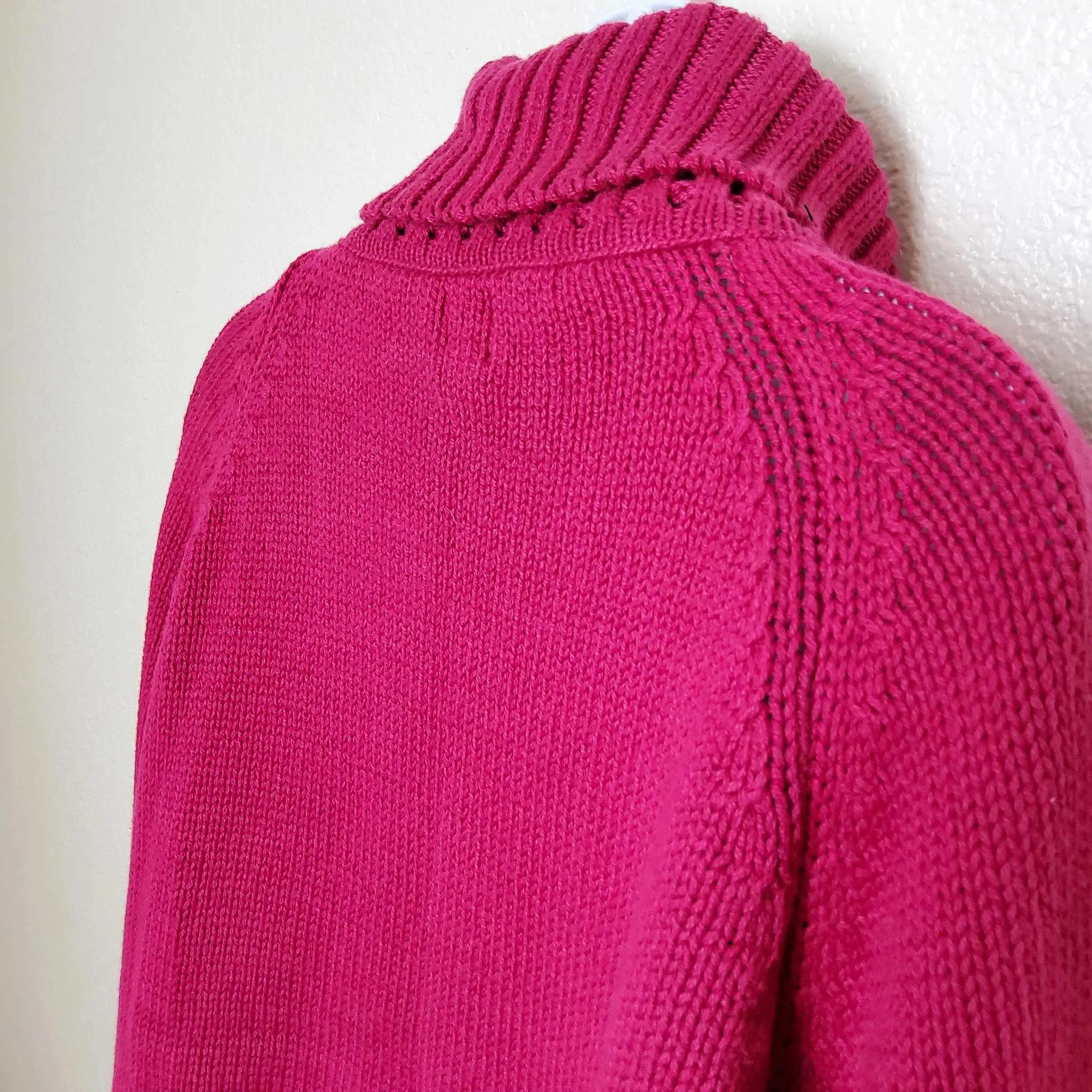 Calvin Klein Jeans Pink Turtleneck Sweater, Women's Extra Large