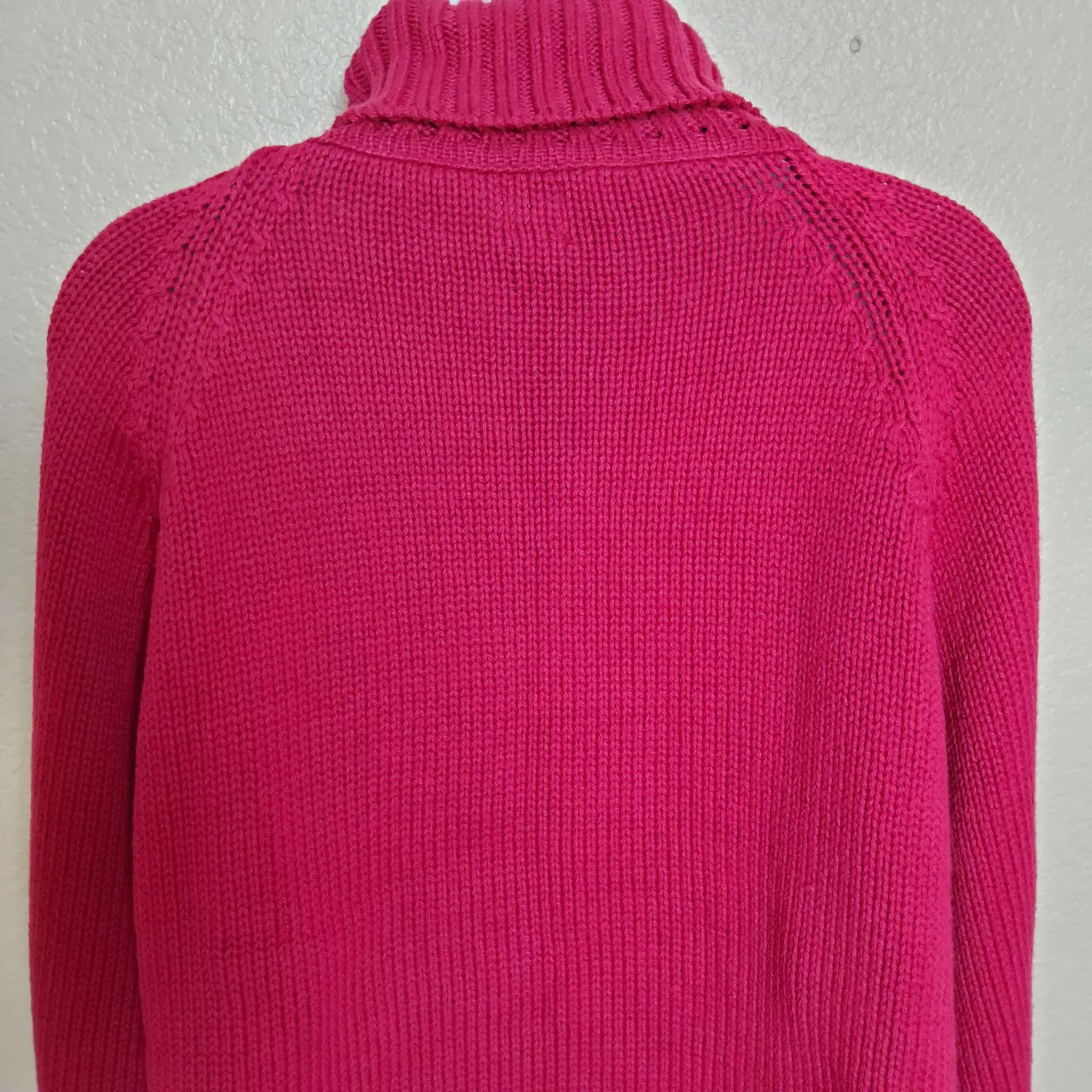 Calvin Klein Jeans Pink Turtleneck Sweater, Women's Extra Large