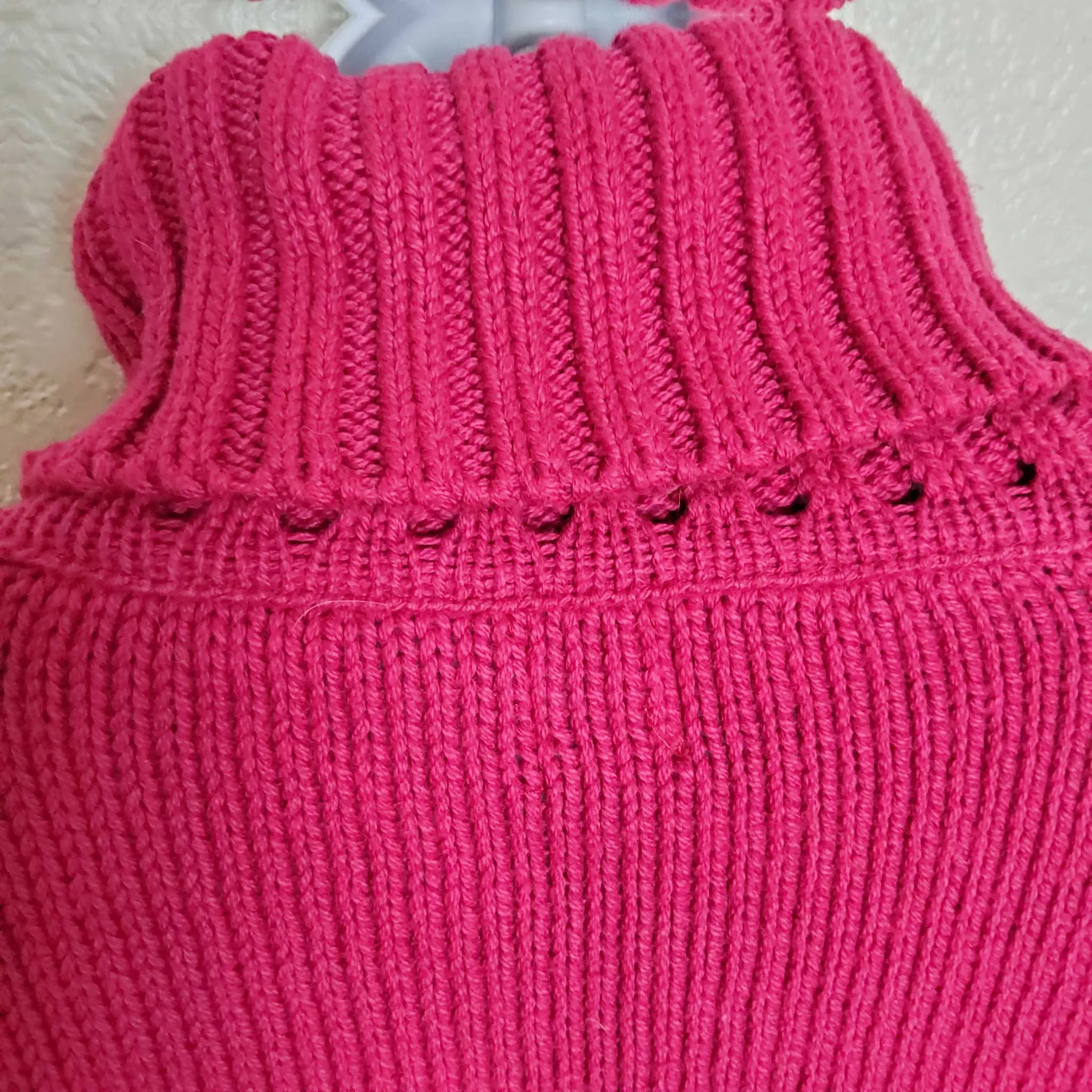 Calvin Klein Jeans Pink Turtleneck Sweater, Women's Extra Large