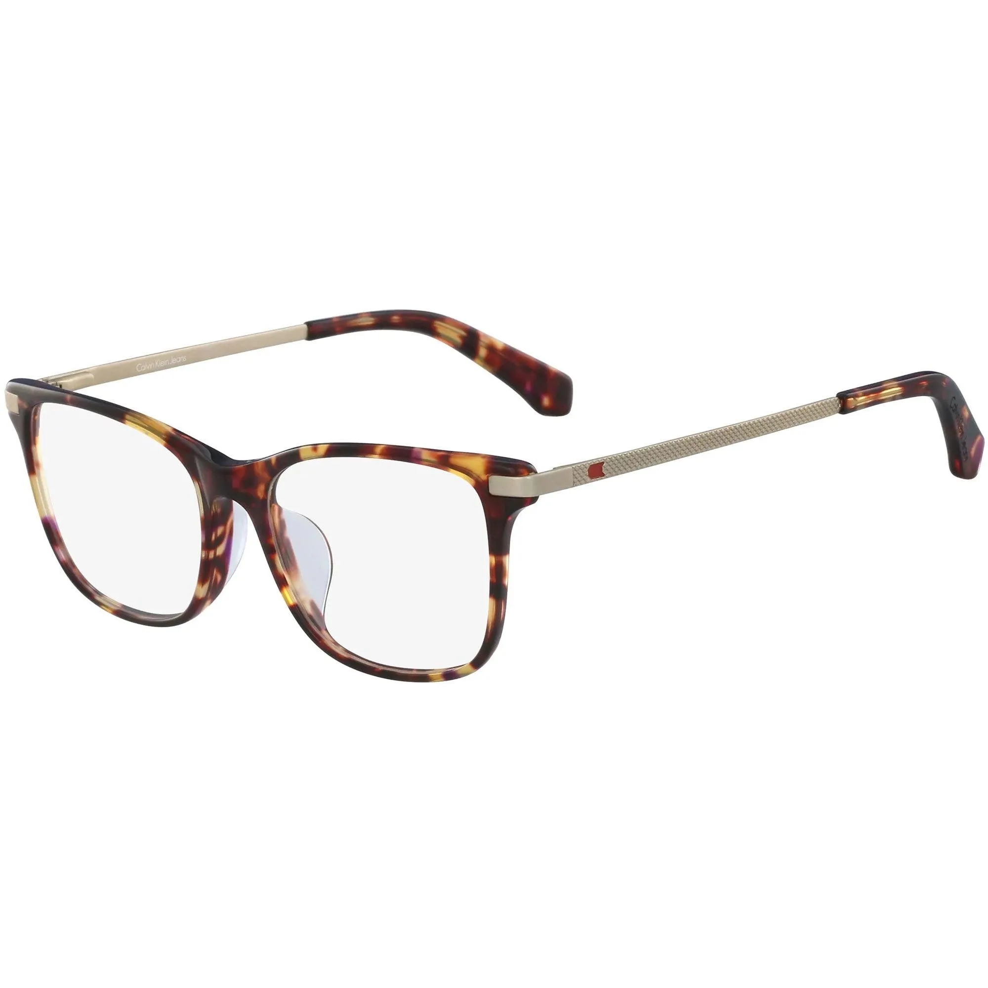 Calvin Klein Jeans Unisex Eyeglasses - Brown Tortoise Plastic Frame | CKJ492AF 218