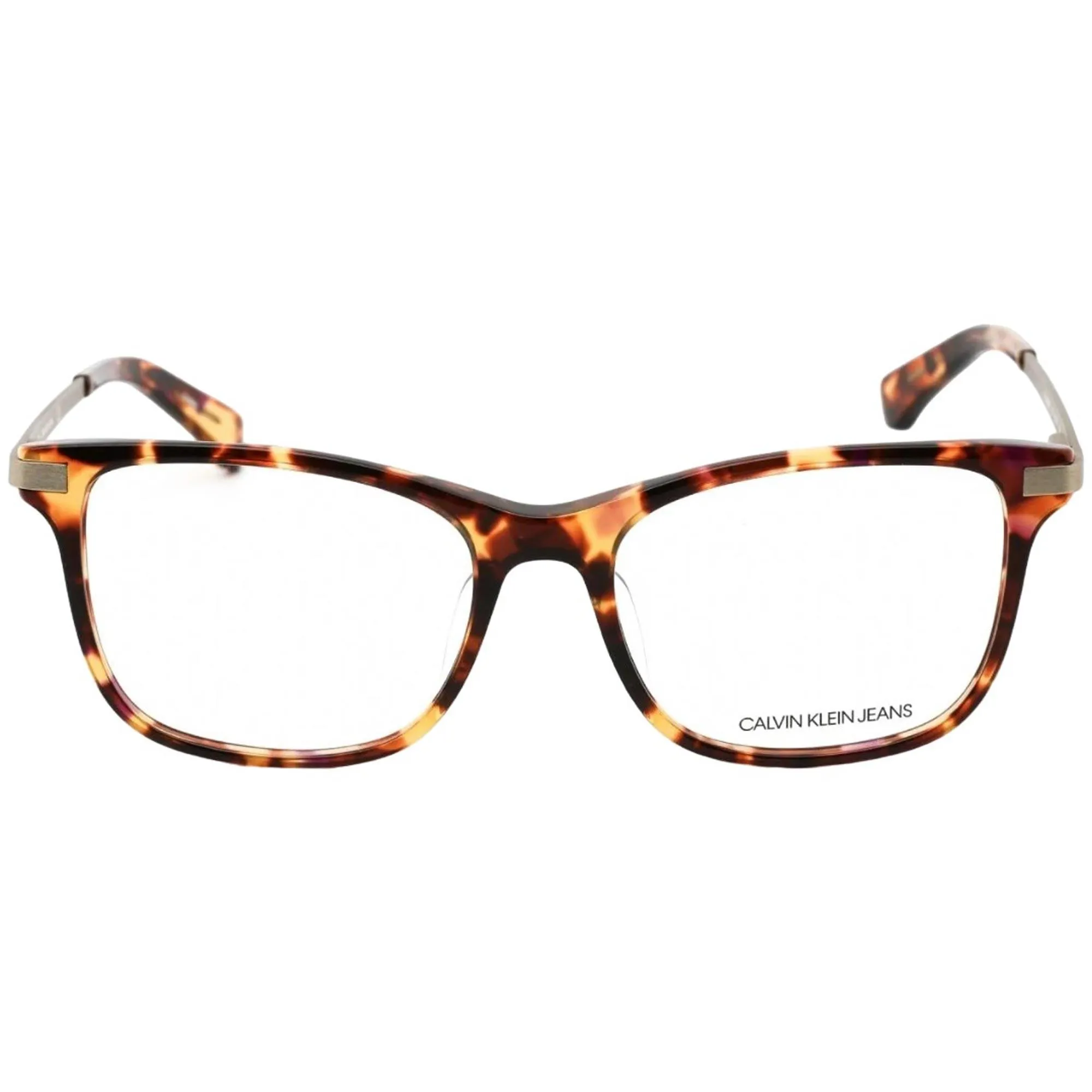 Calvin Klein Jeans Unisex Eyeglasses - Brown Tortoise Plastic Frame | CKJ492AF 218