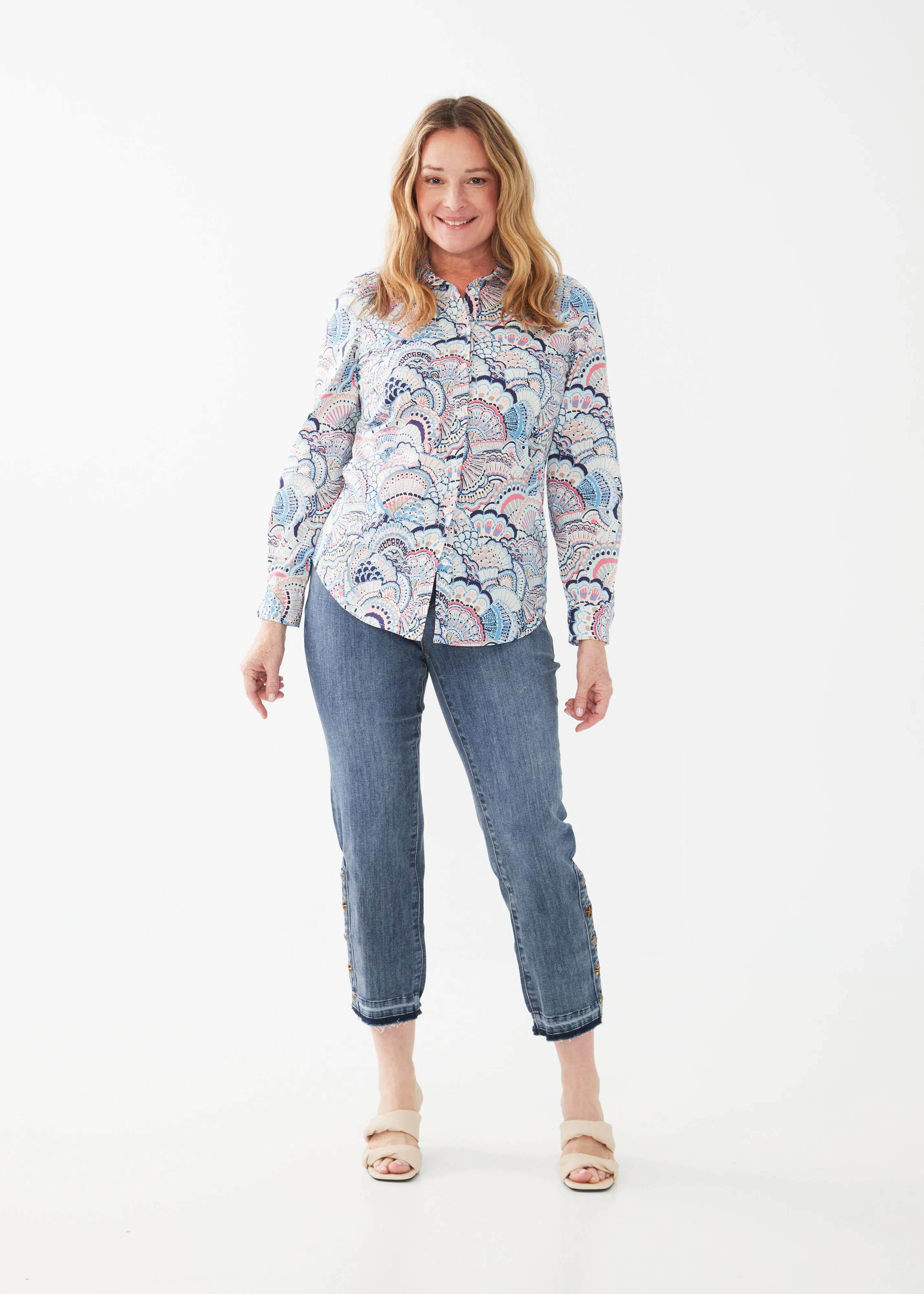 Classic Long Sleeve Poplin Shell Shirt