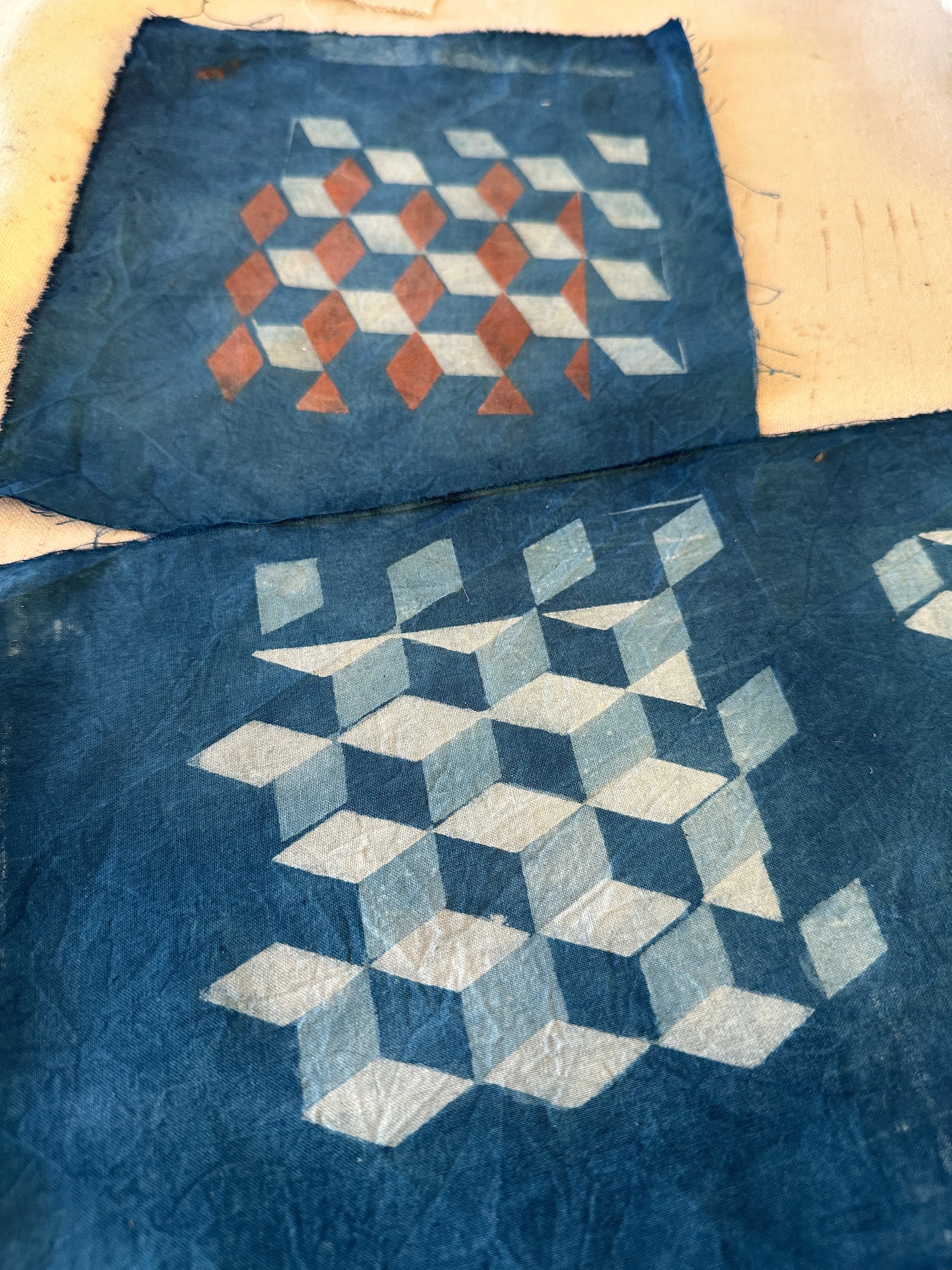 Clay Resist   Natural Indigo Dyeing Online Class