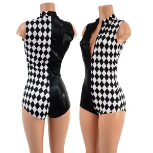 Color Split Sleeveless "Stella" Romper