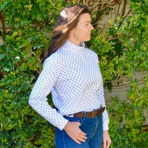Cotton Pattern Skivvy - Navy