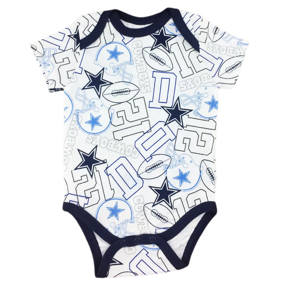 Cowboys Kiddo Bodysuit, Cap & Bib Set