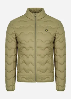 Crest quilted jacket - seaweed