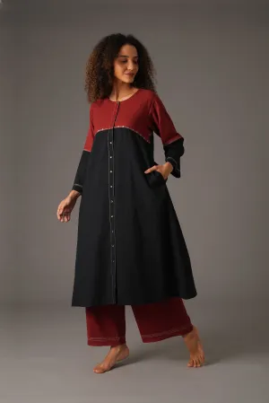 Crimson Alloy Dress with pant