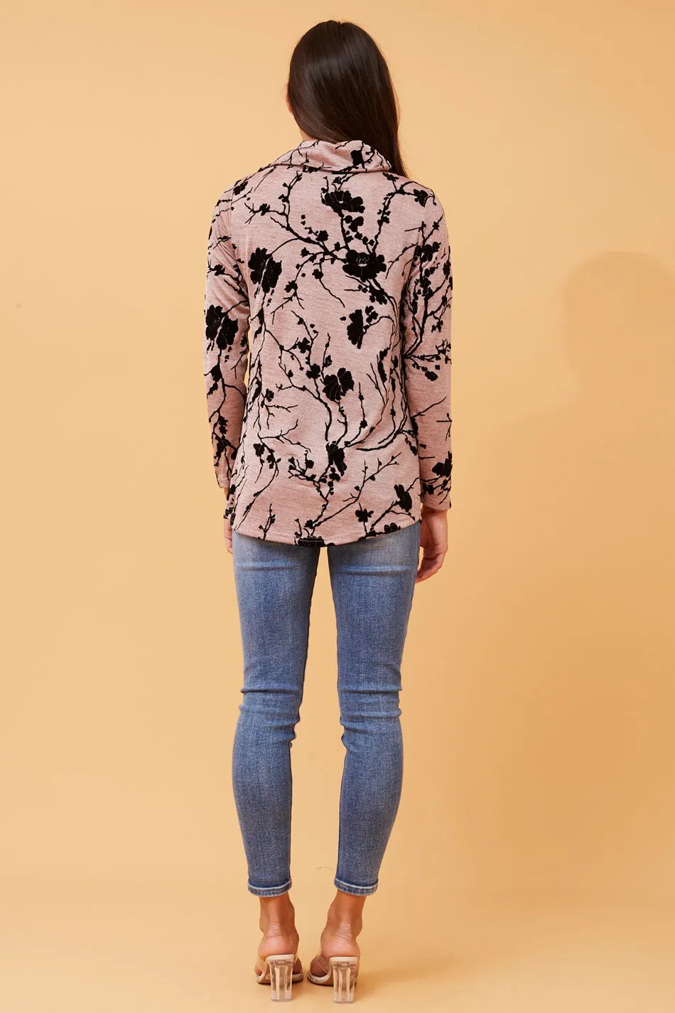 CROSBY FLOCKING TOP