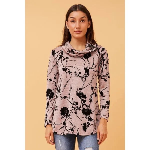 CROSBY FLOCKING TOP