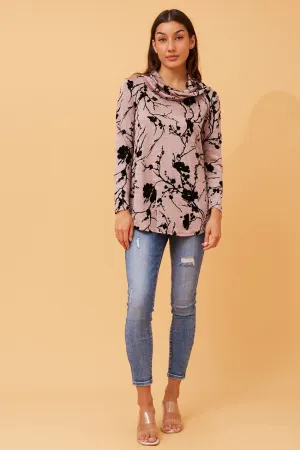 CROSBY FLOCKING TOP