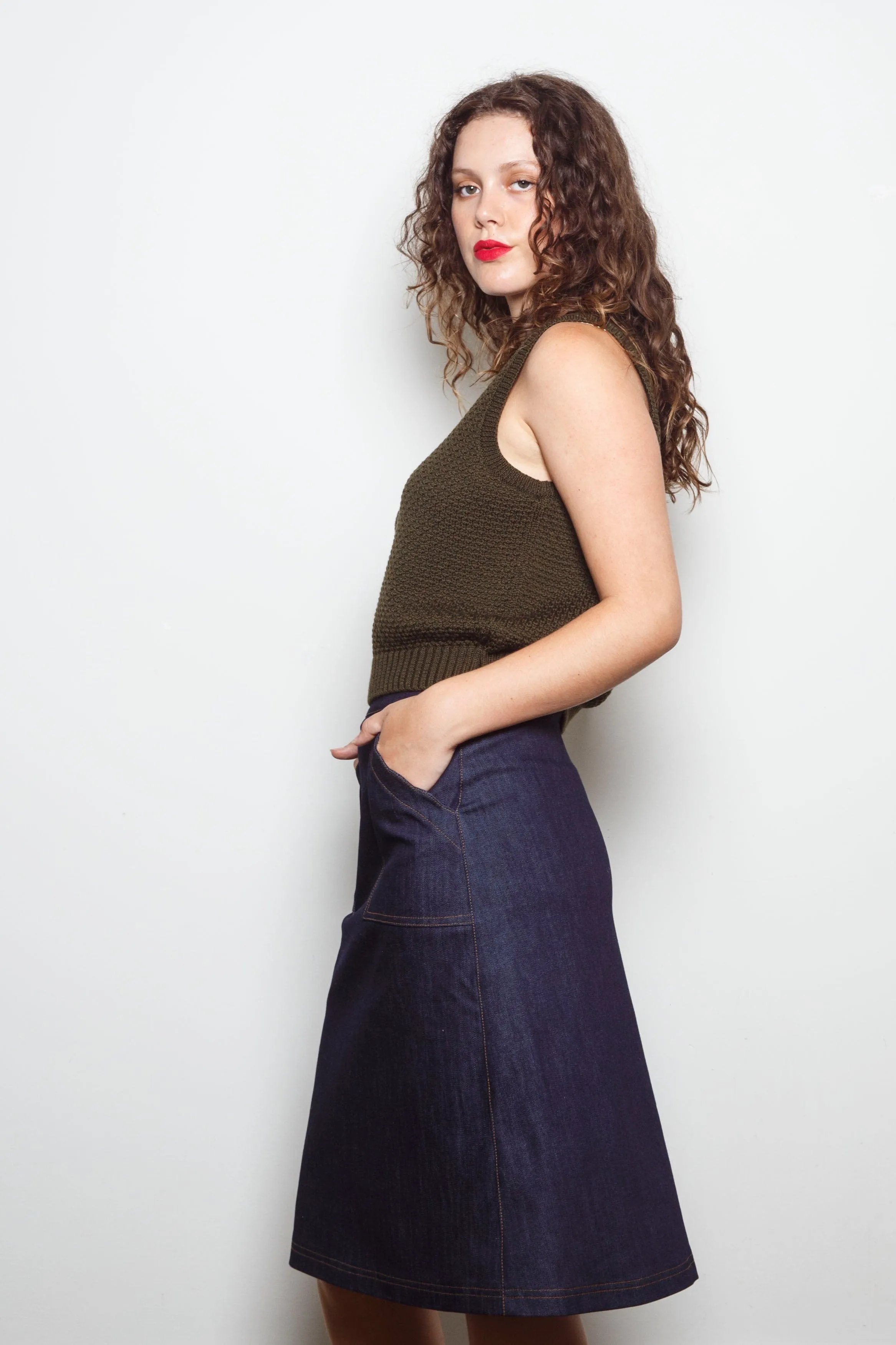 Dalston Sara Skirt Indigo Denim