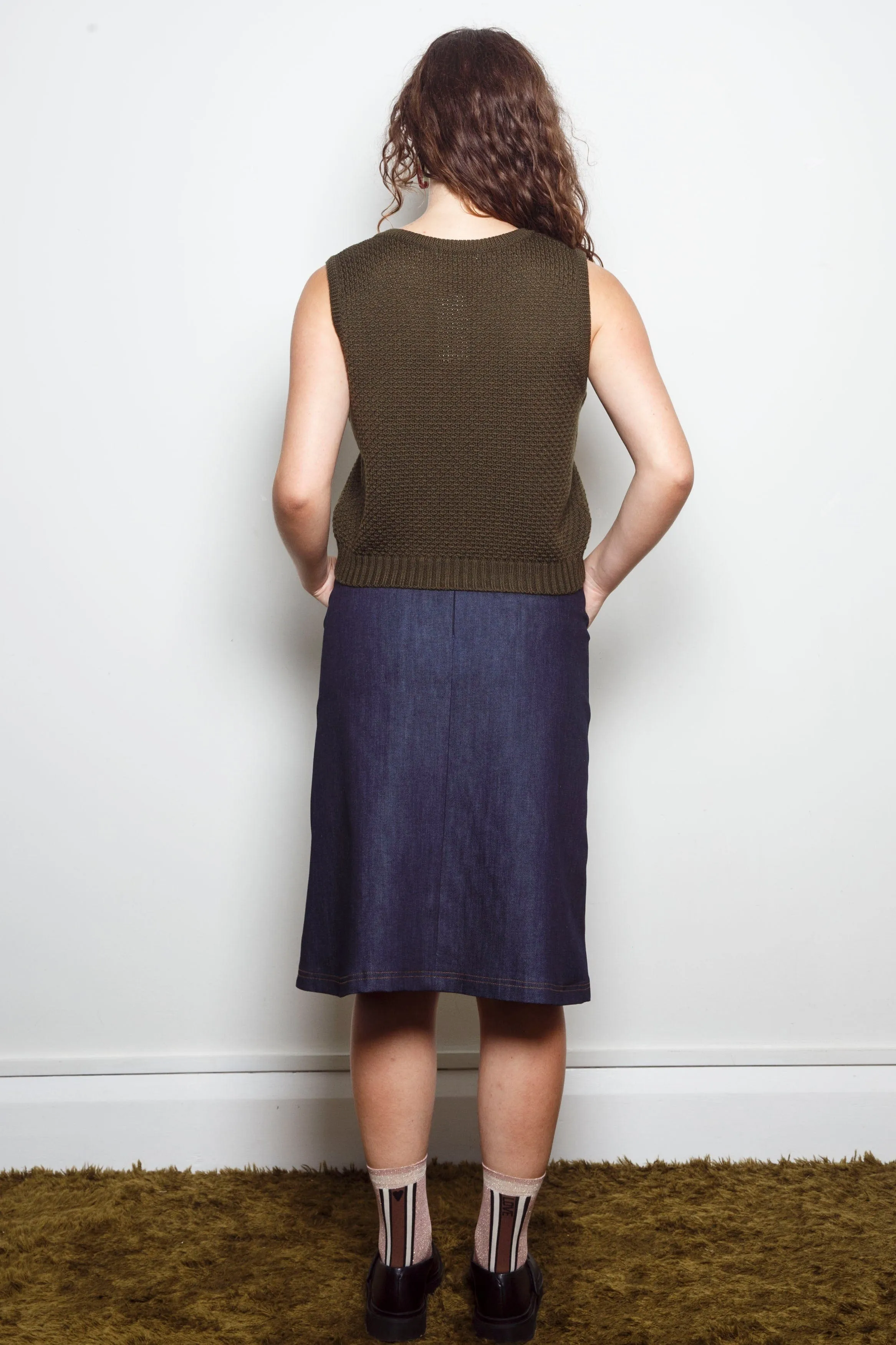 Dalston Sara Skirt Indigo Denim