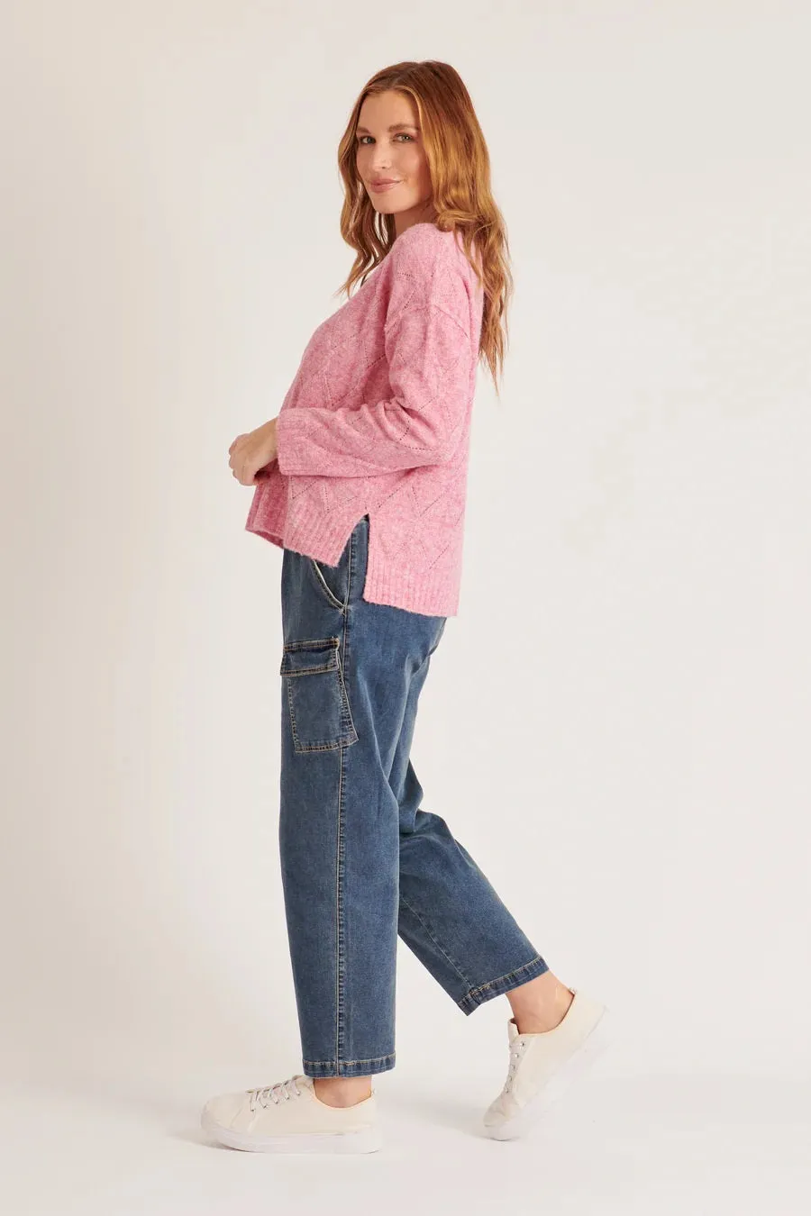 Ellis & Dewey Step Hem Jumper