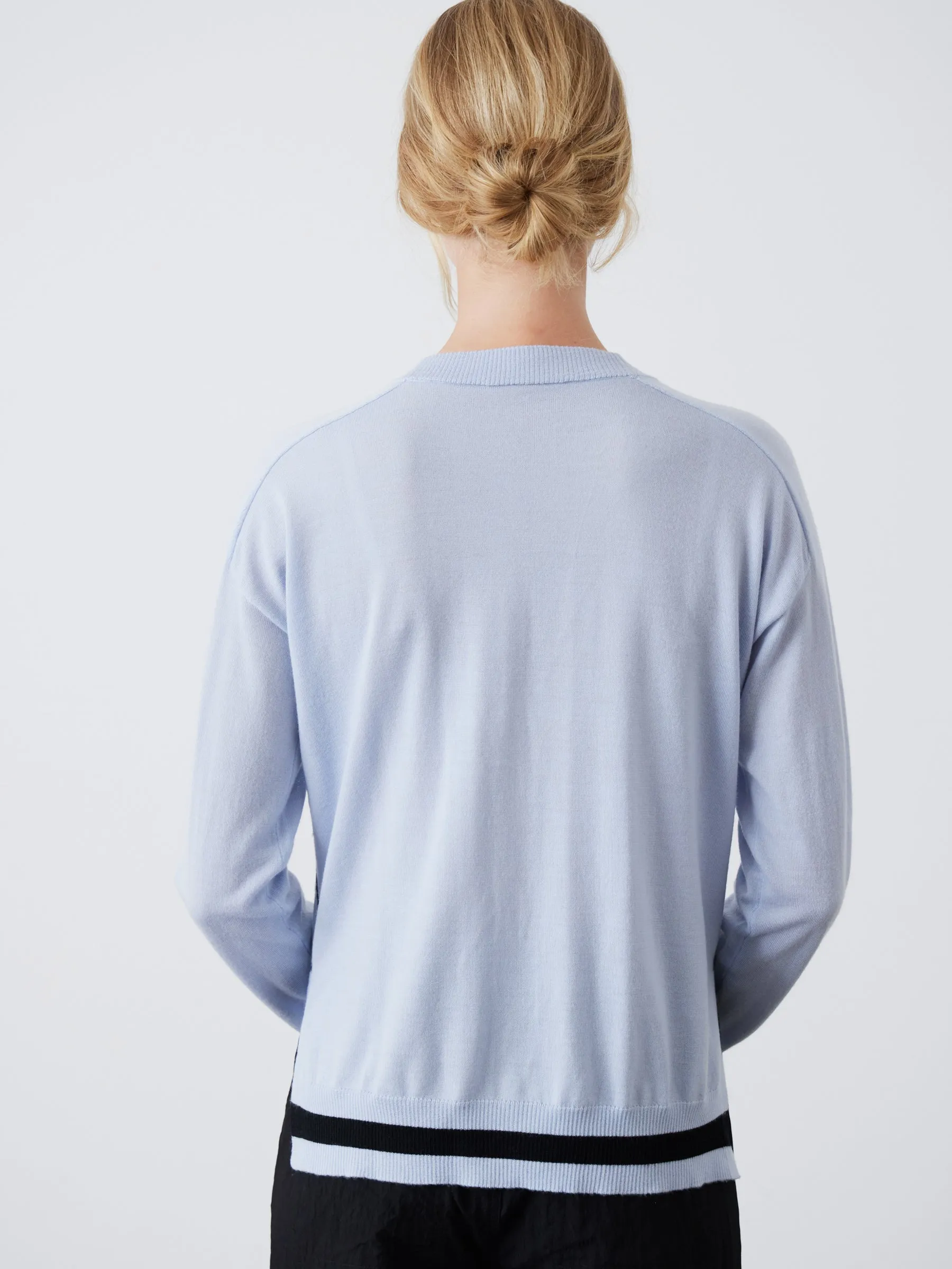 Essie Split Side Cardigan - Dusky Blue