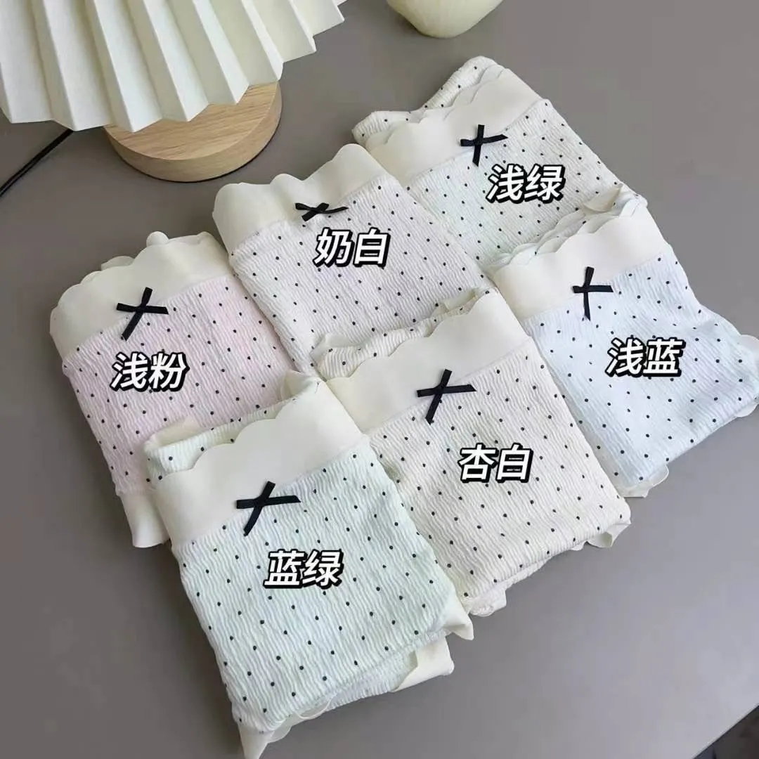 Female Korean Stylish breathable bowknot underwear lingerie