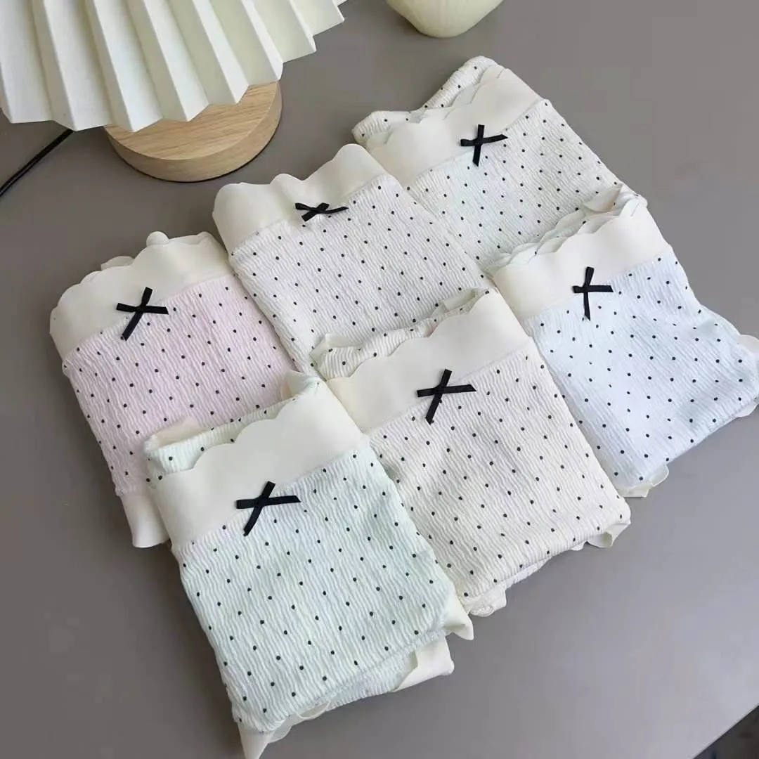 Female Korean Stylish breathable bowknot underwear lingerie