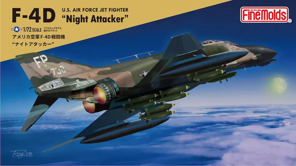 Finemolds 72747 1/72 USAF F-4D Phantom "Night Attacker” Kit