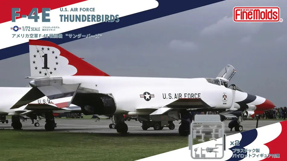 Finemolds 72941 1/72 scale  USAF F-4E Phantom "Thunderbirds" Kit
