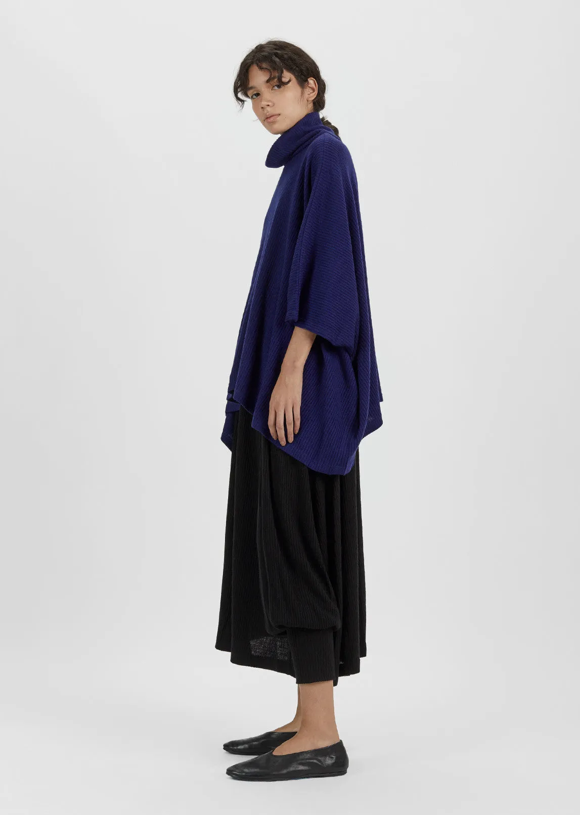 Flared Turtleneck Sweater