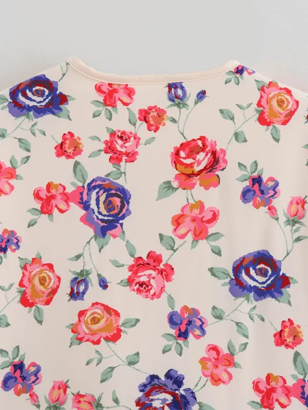 Floral Flap Jacket for Women