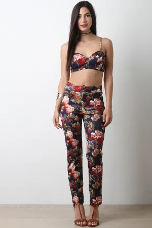 Floral Print High Waist Leggings