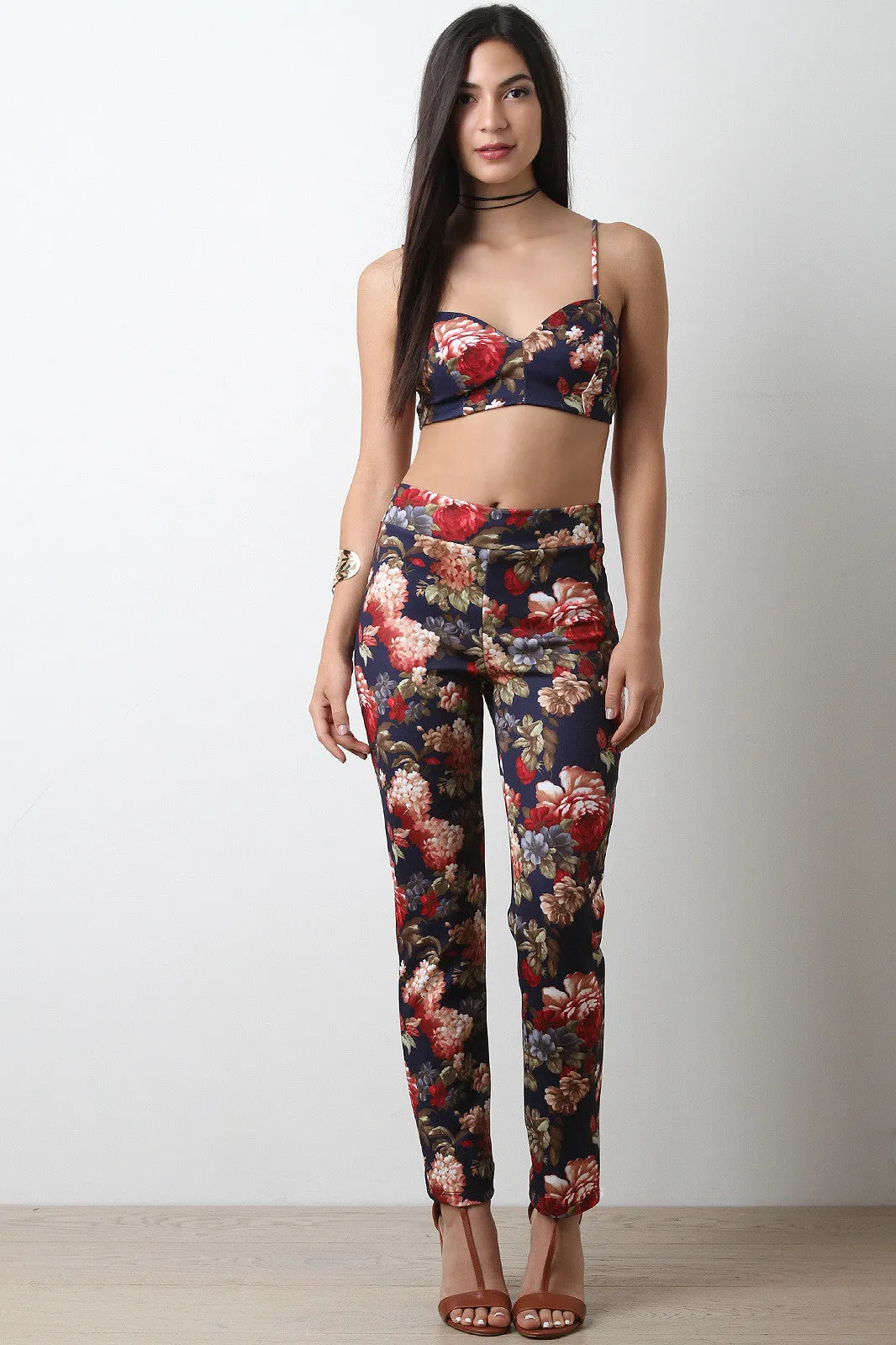 Floral Print High Waist Leggings