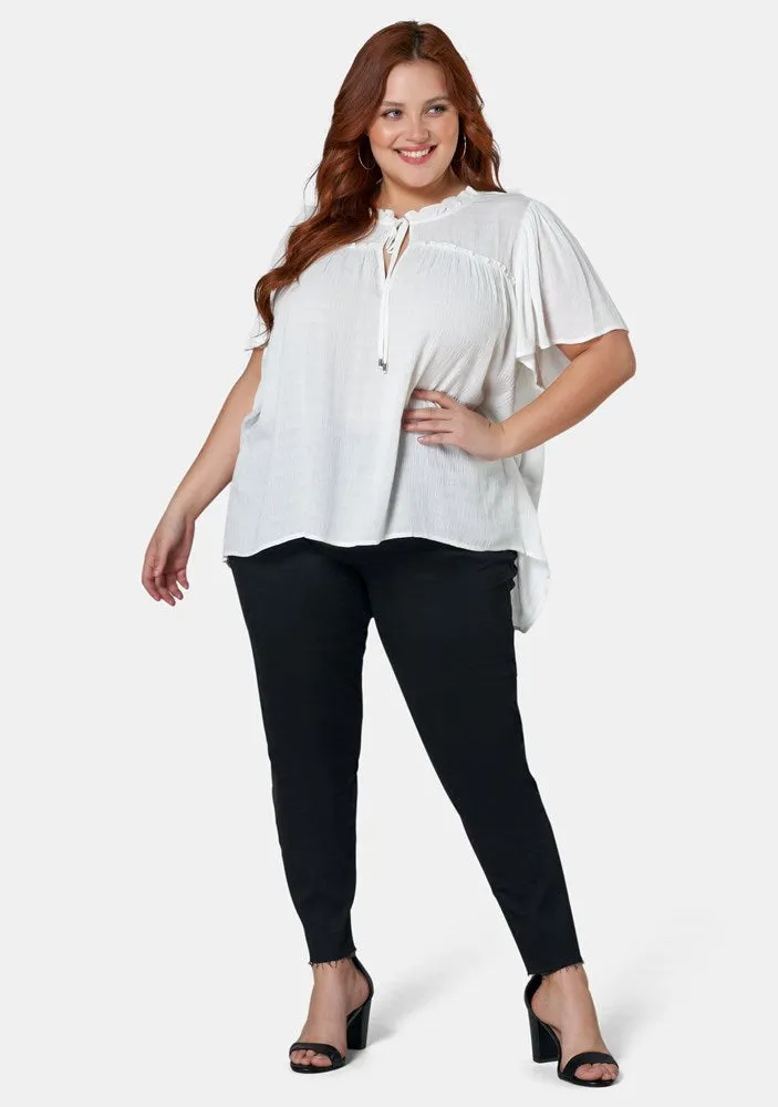 Frances Flutter Sleeve Top