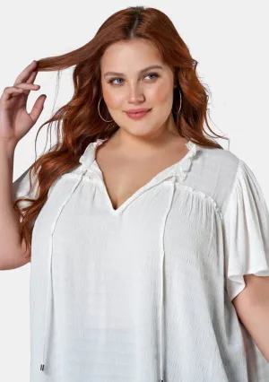 Frances Flutter Sleeve Top