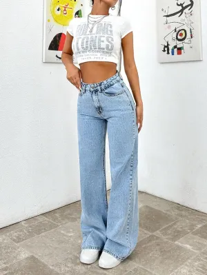 Frost Bite Wide Leg Jeans