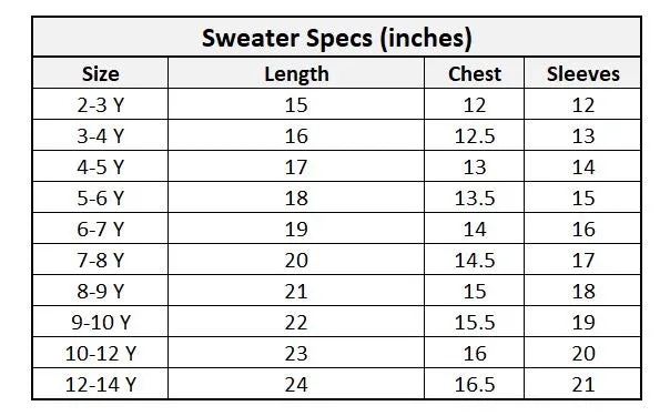 Girls Acrylic Sweater Orchid-Multi
