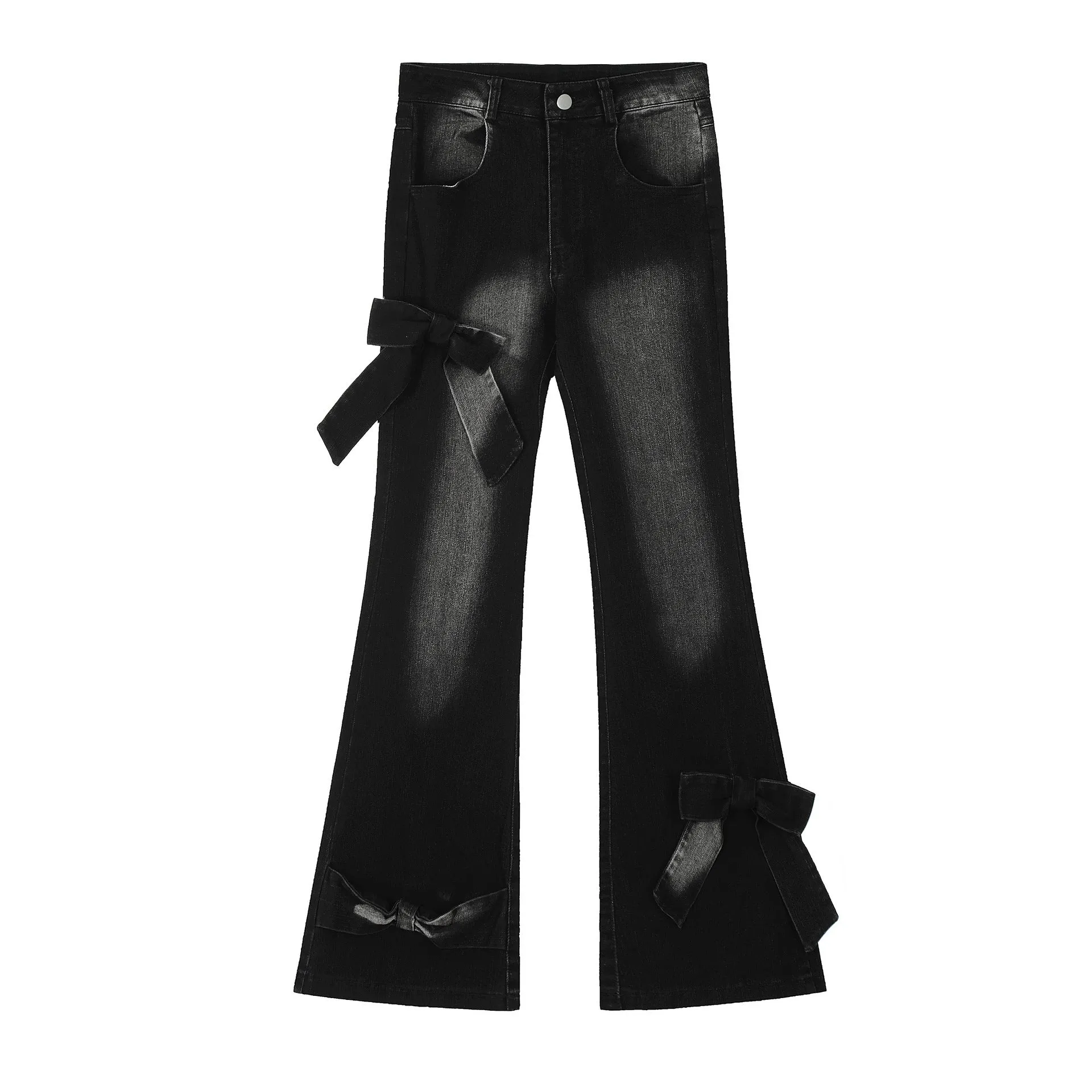 Halloy™ Retro Cute Bow Jeans