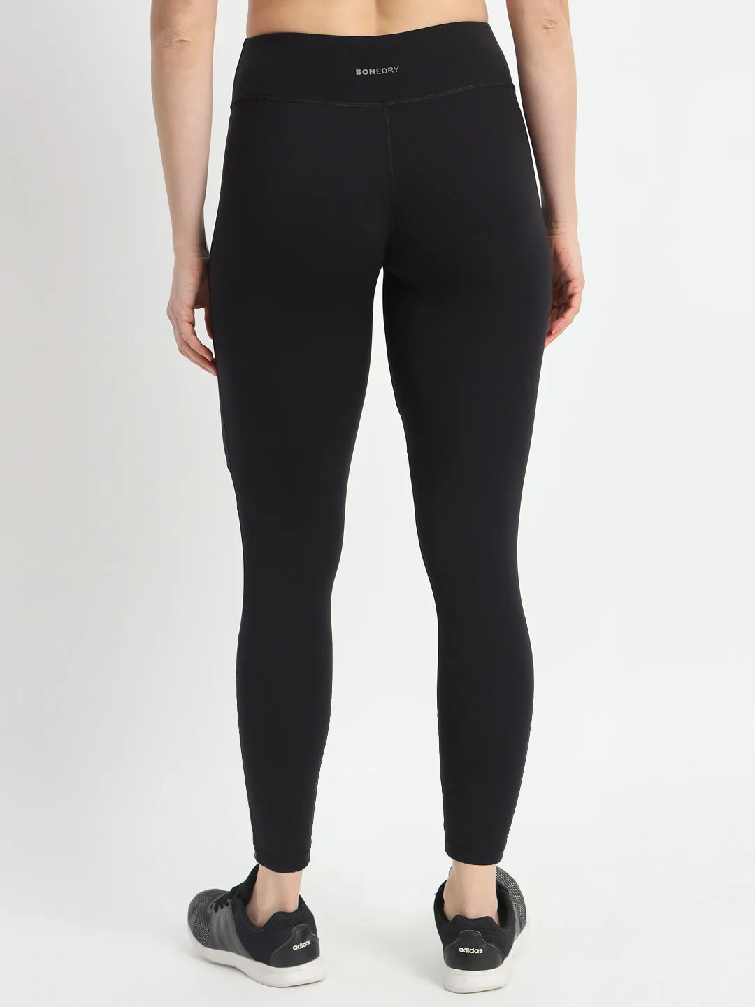 High Waist Breathable Mesh Tight – Solid Black